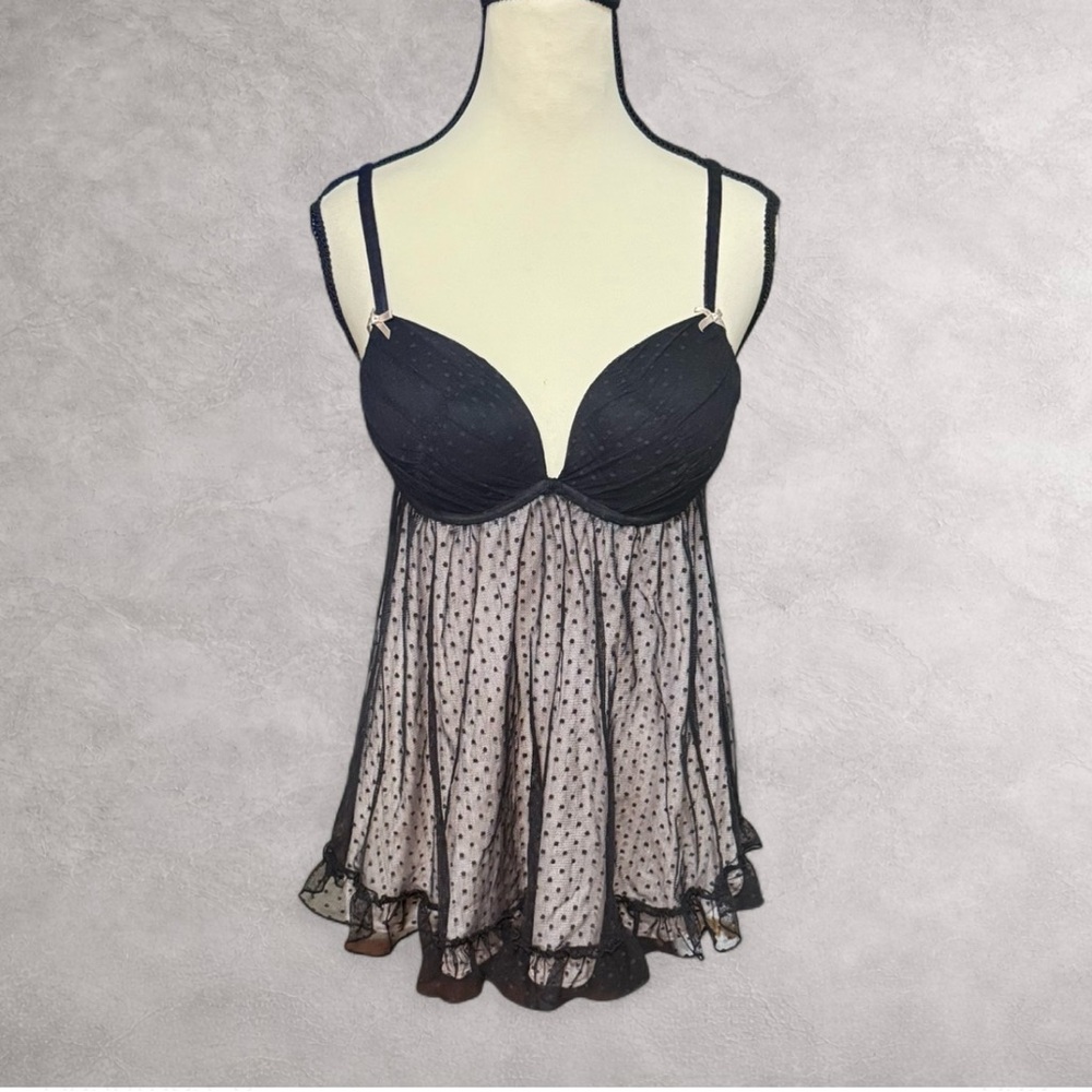 La SENZA‎ Black Polka Dot Chemise